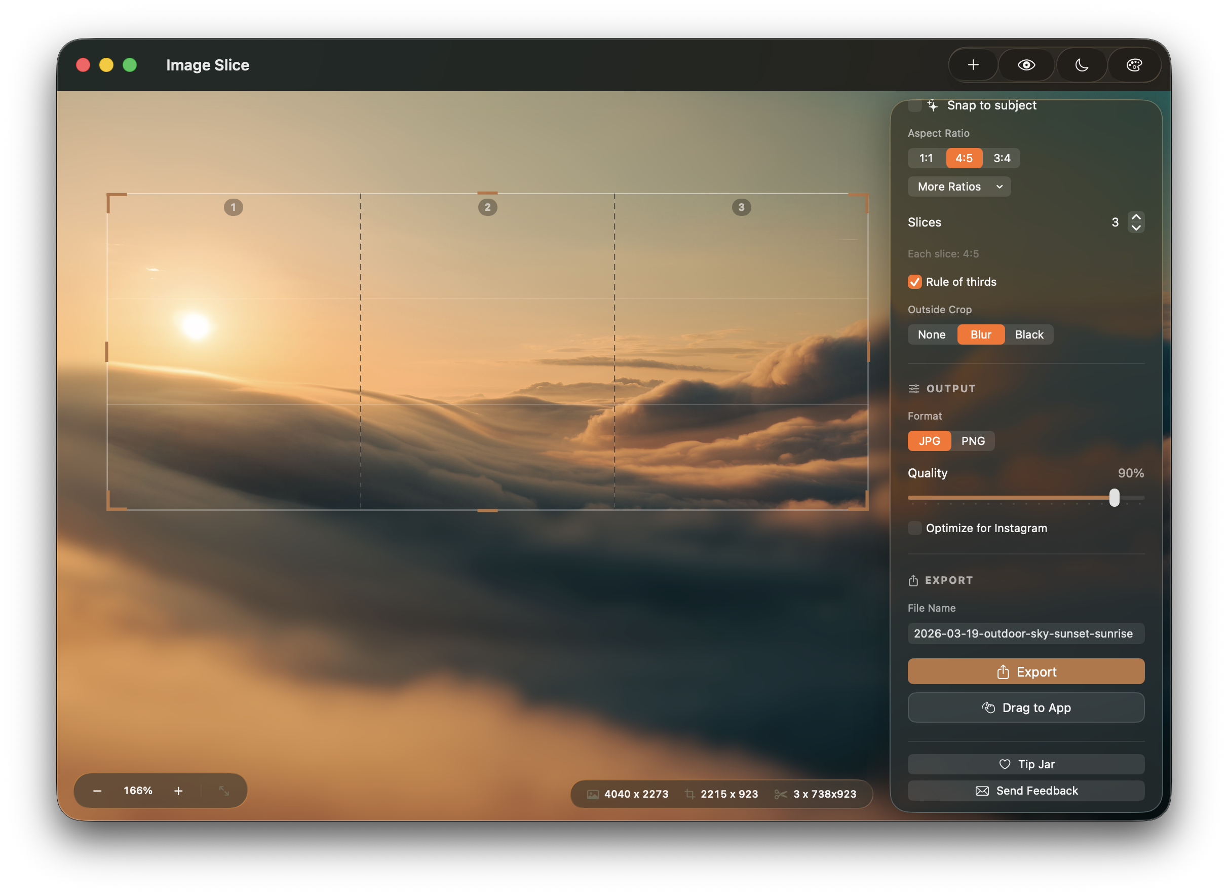Image Slice on Mac